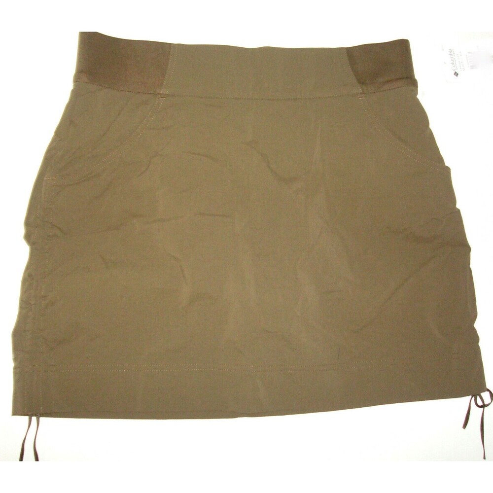 Womens New M NWT Columbia Hike Skort Skirt Pine Army Green Shorts Pockets UPF 50
